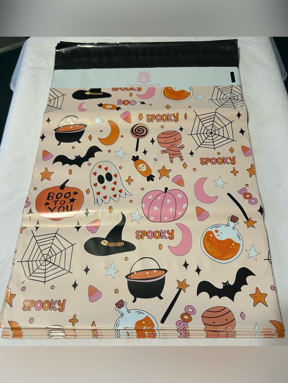 20 - Halloween Spooky 10”W x 13”L Poly Mailer Bags
